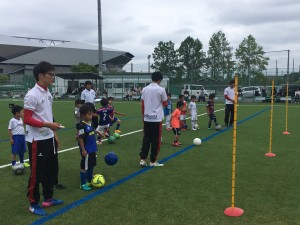 サッカー部が大阪府サッカー協会キッズ委員会主催のキッズフェスティバルに参加
