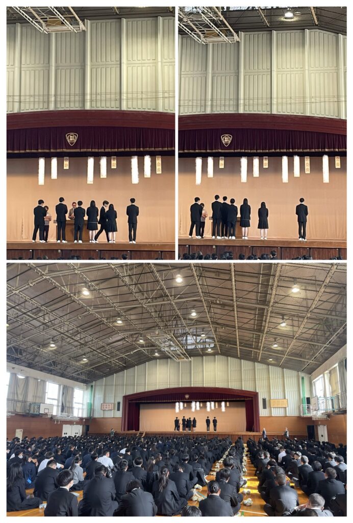 【スクールライフ】前期生徒会　認証式