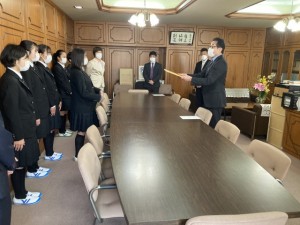 【クラブ活動】女子バスケットボール部 強化指定クラブ認定式